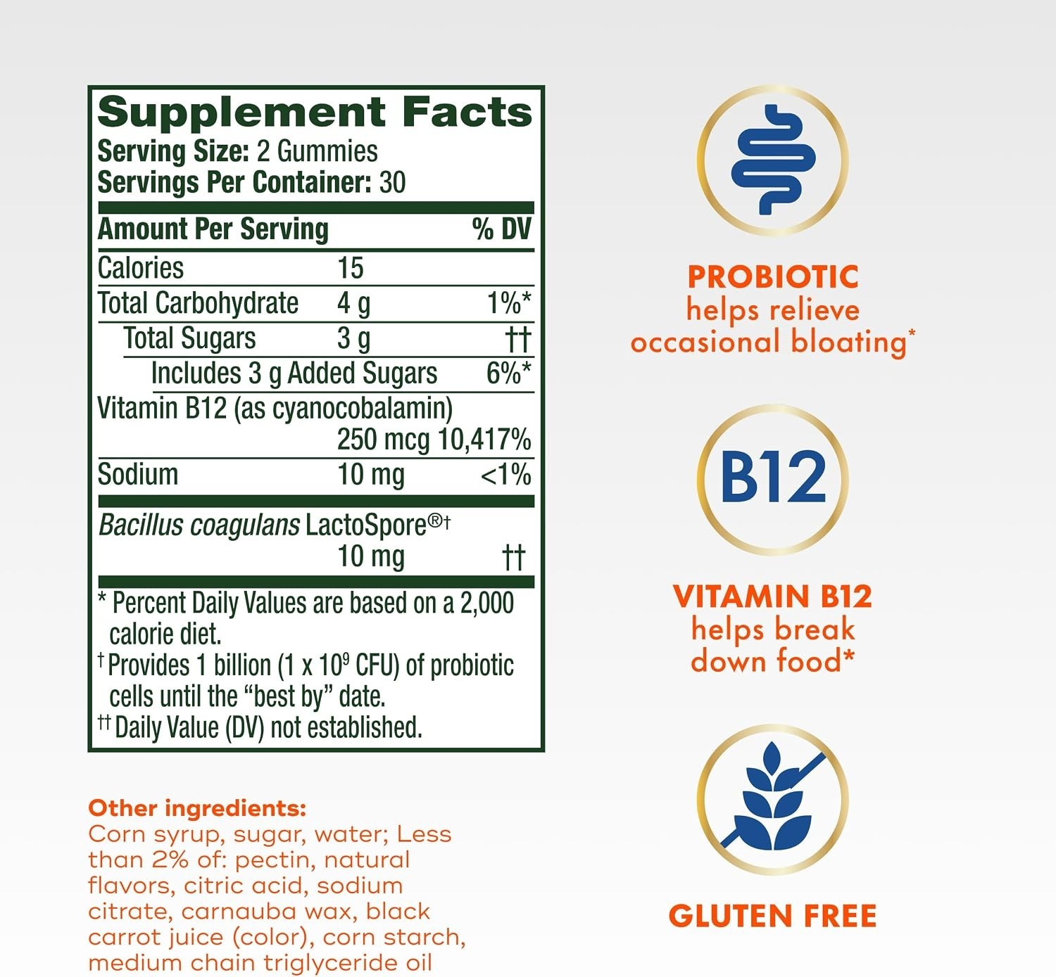 Align Bloating and Digestion Gummies, 60 CT