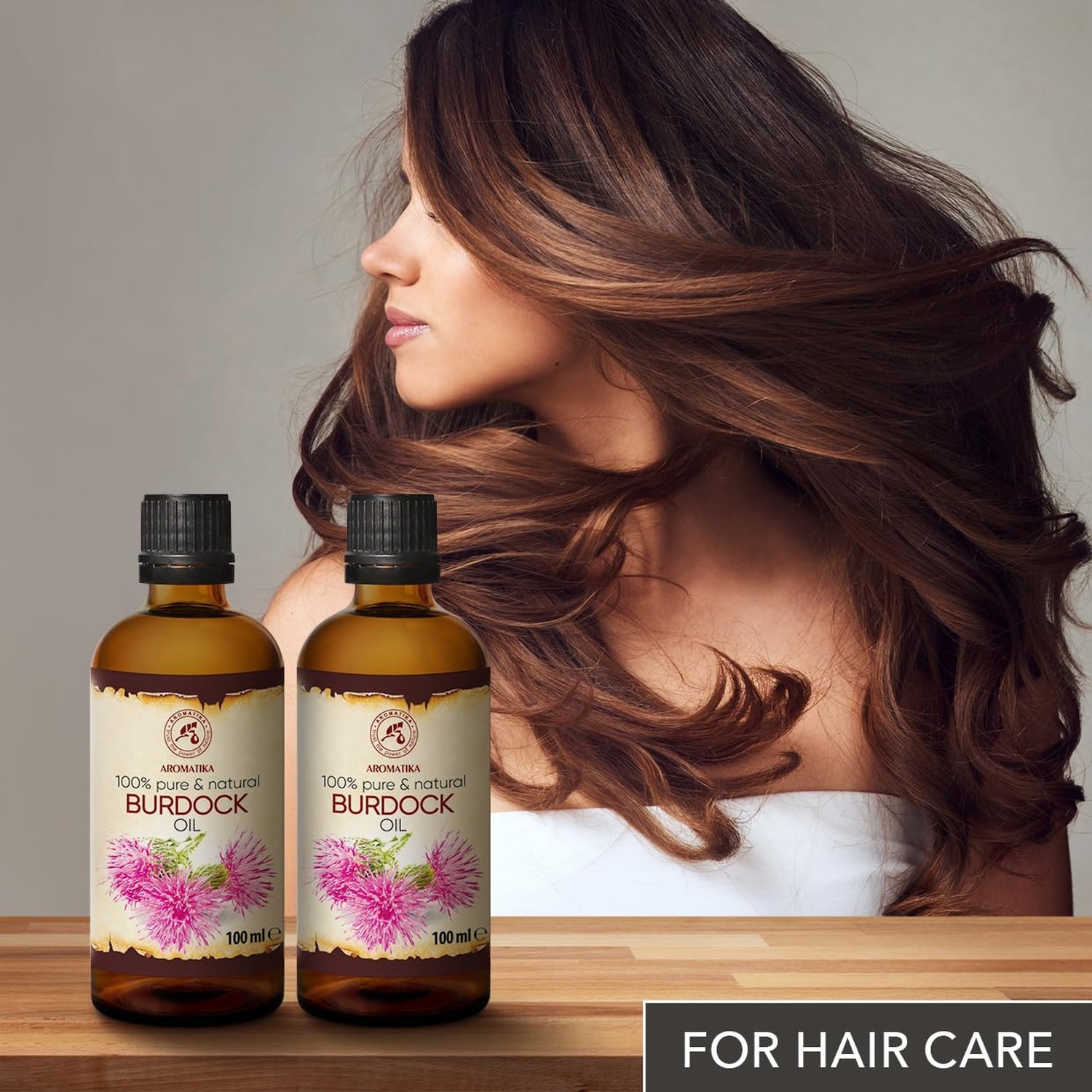 AROMATIKA Burdock Root Oil set 2 x 3.4 Fl Oz – 6.8 Fl Oz – 100% Pure & Natura…