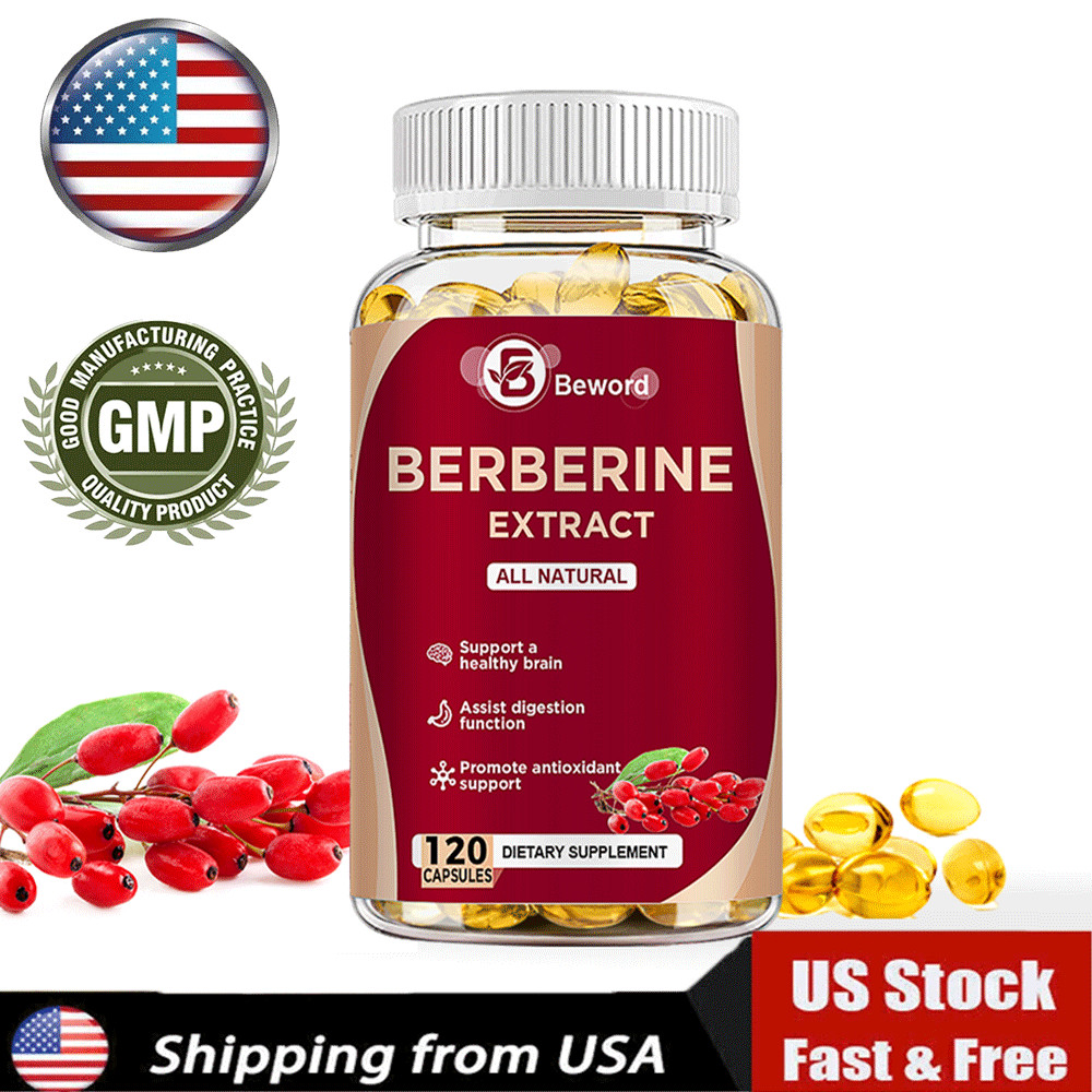Berberine HCL 1200mg Ceylon Cinnamon Antioxidant Supplement 120 Capsules