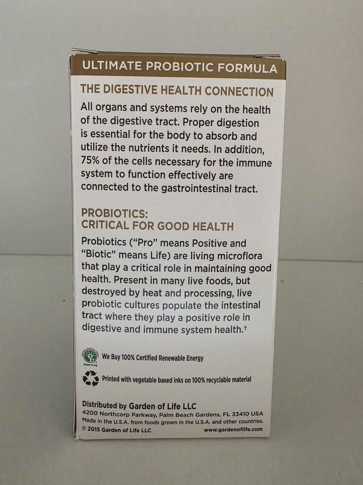 Garden of Life Primal Defense Ultra Probiotic Formula Vegetarian Capsules