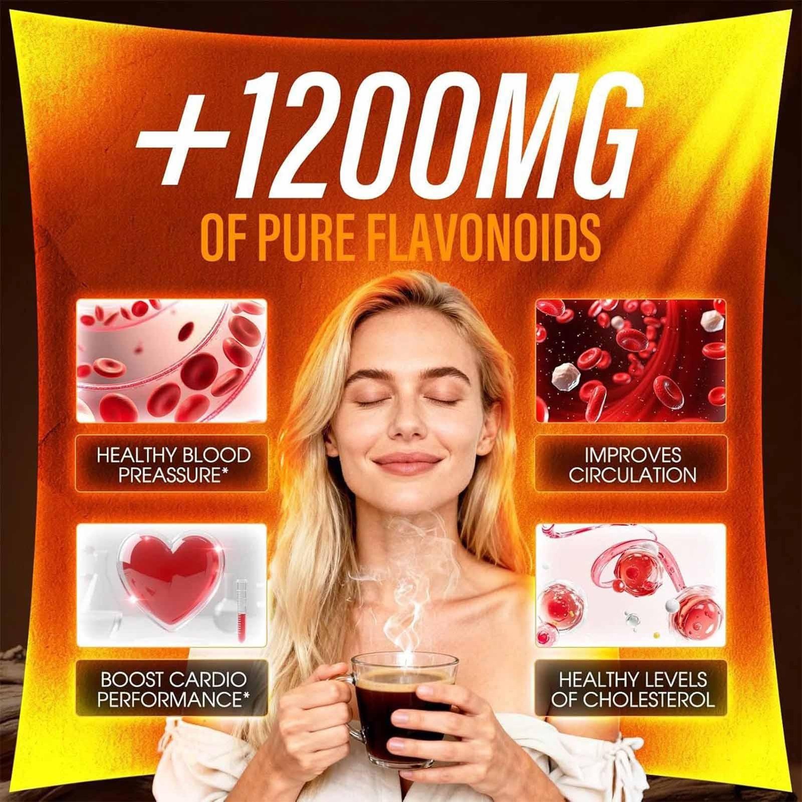 Black Forest High Flavanol Cocoa Powder And Flavonoids Supplements 1200mg
