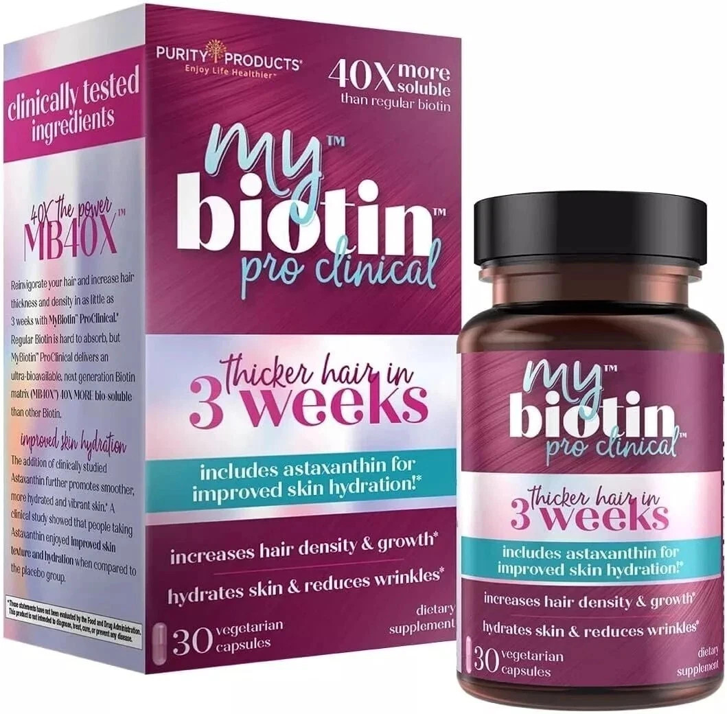 Purity Products My Biotin ProClinical MyBiotin Thicker Hair 90 Capsule
