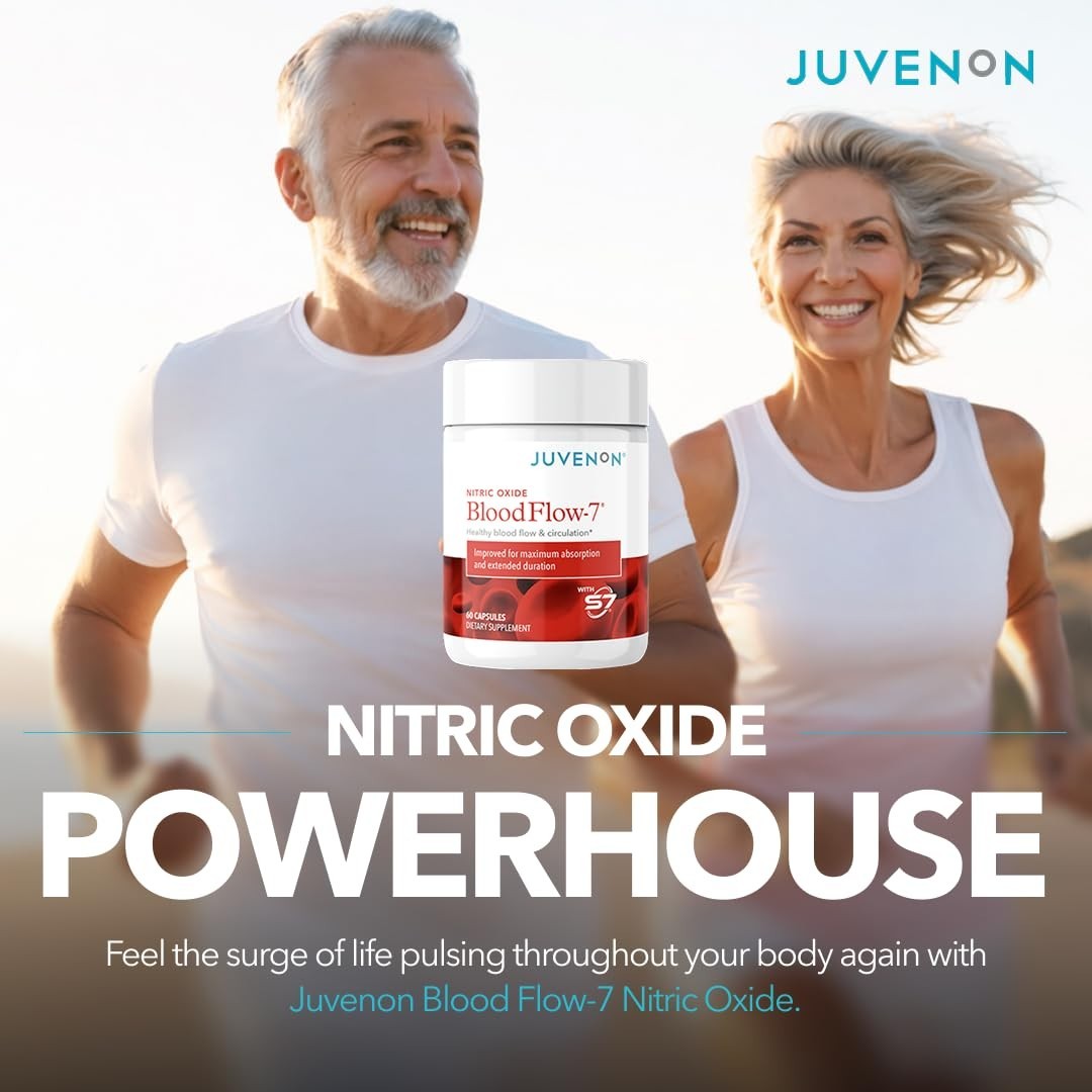 Natural Nitric Oxide Booster for Men & Women – Blood Flow & Circulation Support,