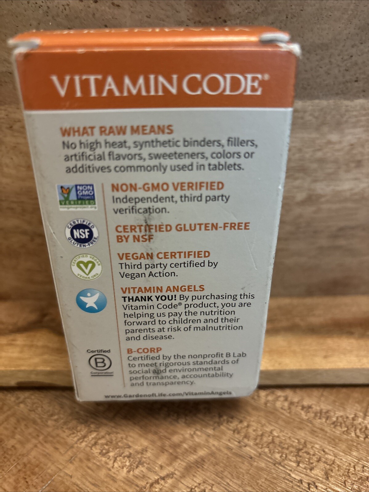 Garden Of life Vitamin Code RAW Iron 30ct. Exp:01/2026