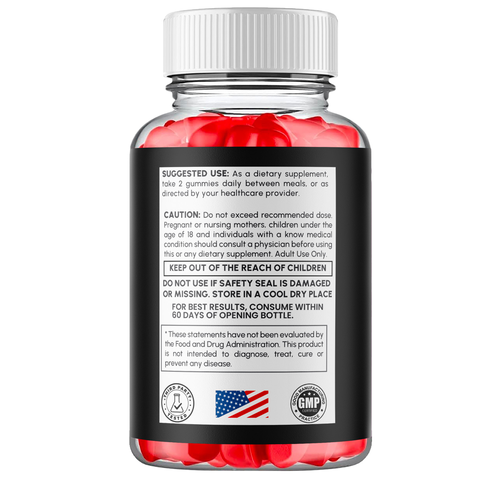 (1 Pack) Balance Blends Advanced Male Support Supplement BalanceBlends 60 Gummys