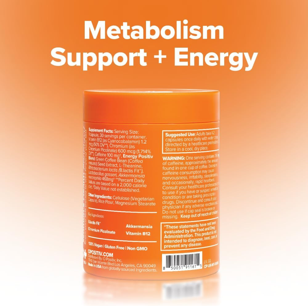 URO Metabolism + Probiotic Support Capsules – Metabolism, Gut Health & Sustained