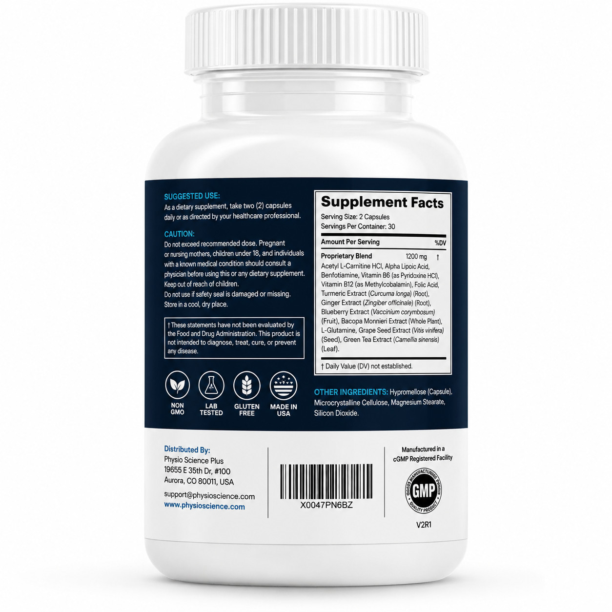 ProNerve 6 Health Support Supplement 60 Caps Genuine Formula Free Fast Shipping