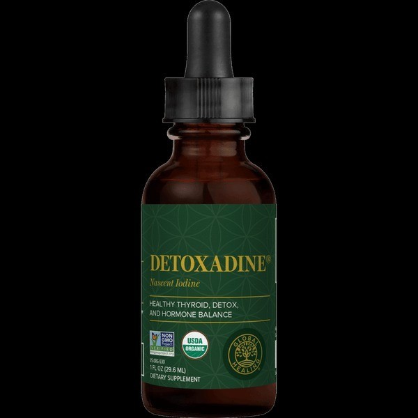 Global Healing Detoxadine, Organic Nascent Iodine Supplement For Thyroid Support