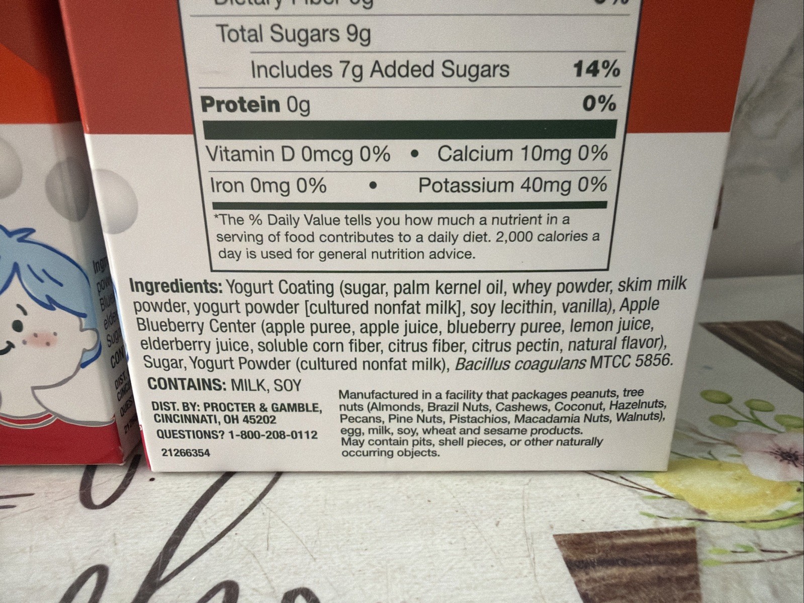 Align Kids Probiotics Yogurt Coated Fruit Bites Apple Blueberry 21 Pouches 2Pk