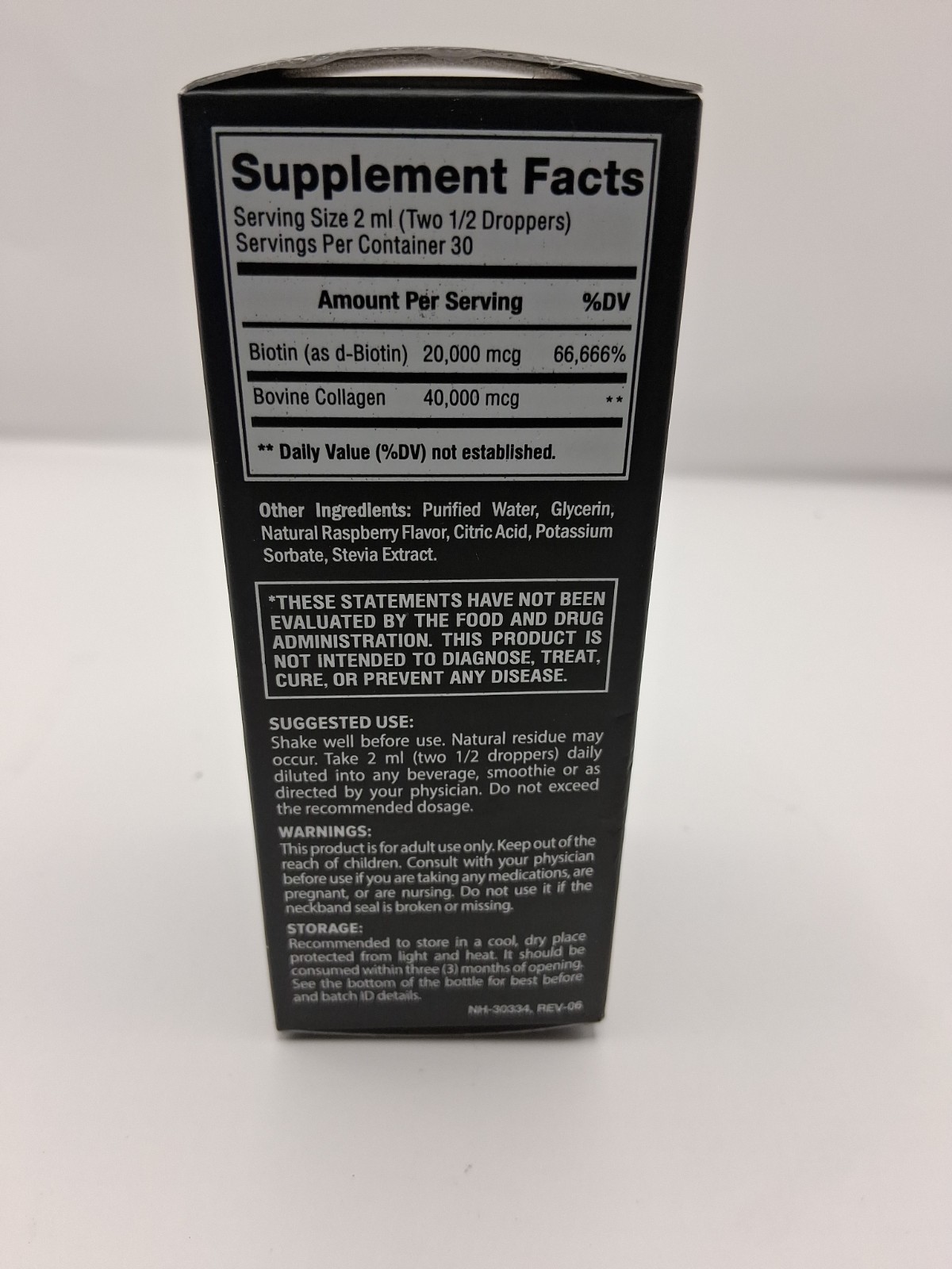 Liquid Biotin & Collagen 60,000 mcg – Vitamins for Hair 2 Fl Oz (Pack of 1)