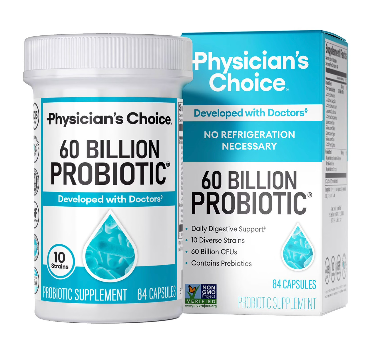 Physician’s Choice 60 Billion Probiotic with Prebiotic Capsules, 84 Ct