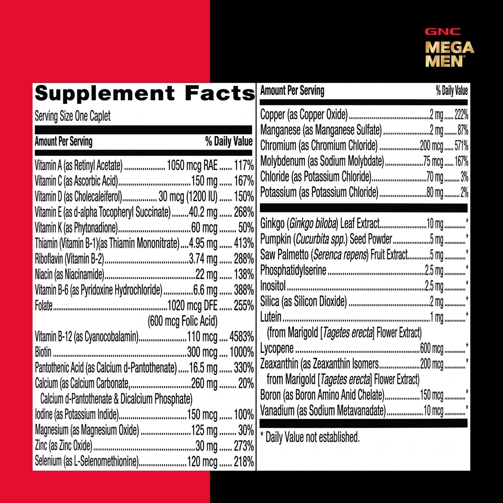 Daily Multivitamin for Men 50+, 60 Count – Supports Energy, Immunity & Health