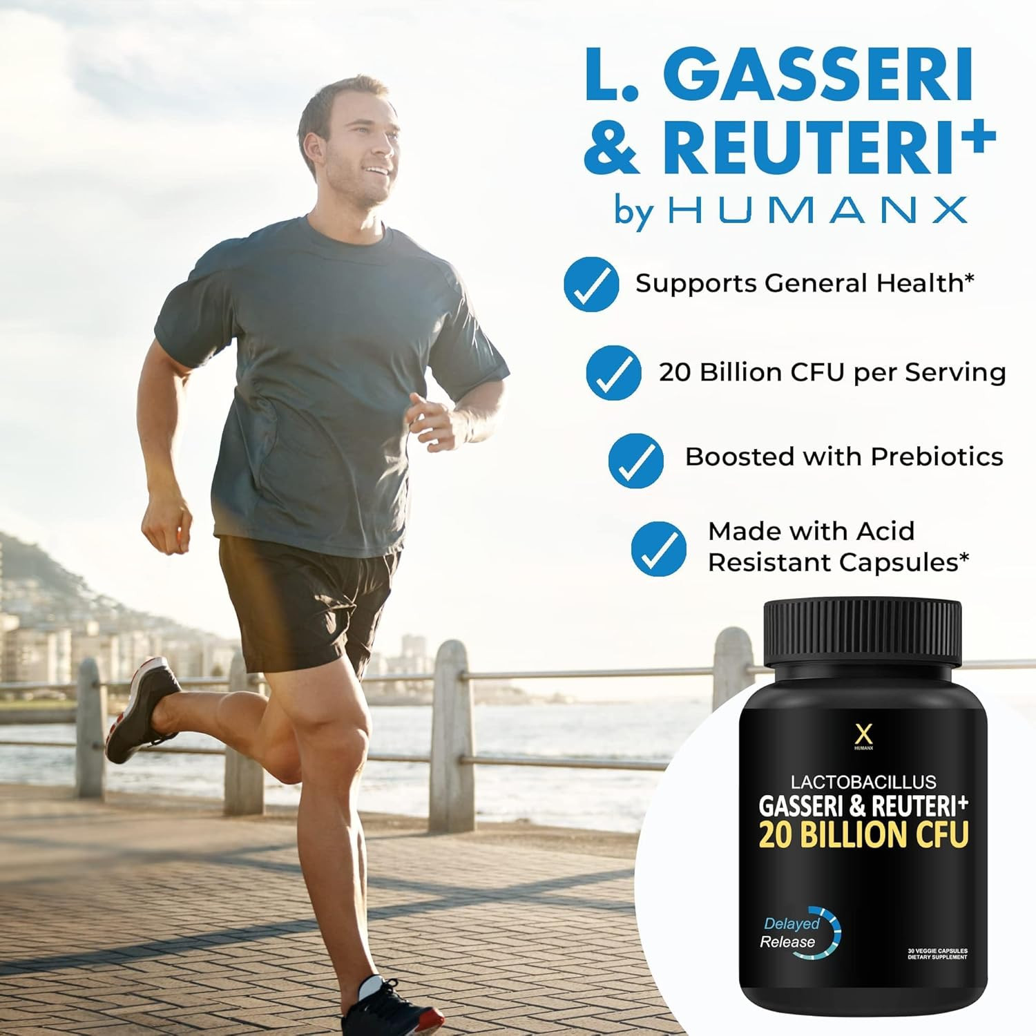 Lactobacillus Gasseri & Reuteri+ 20 Billion CFU plus Organic Prebiotics and Puni