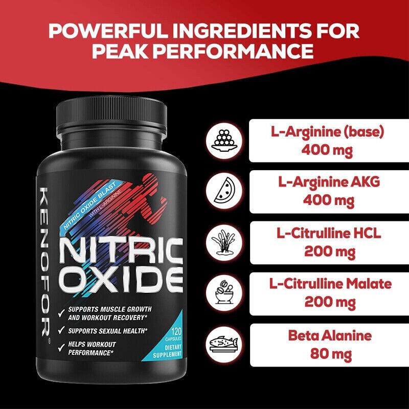 Nitric Oxide Boosters – Supports Muscle Growth and Immune Health