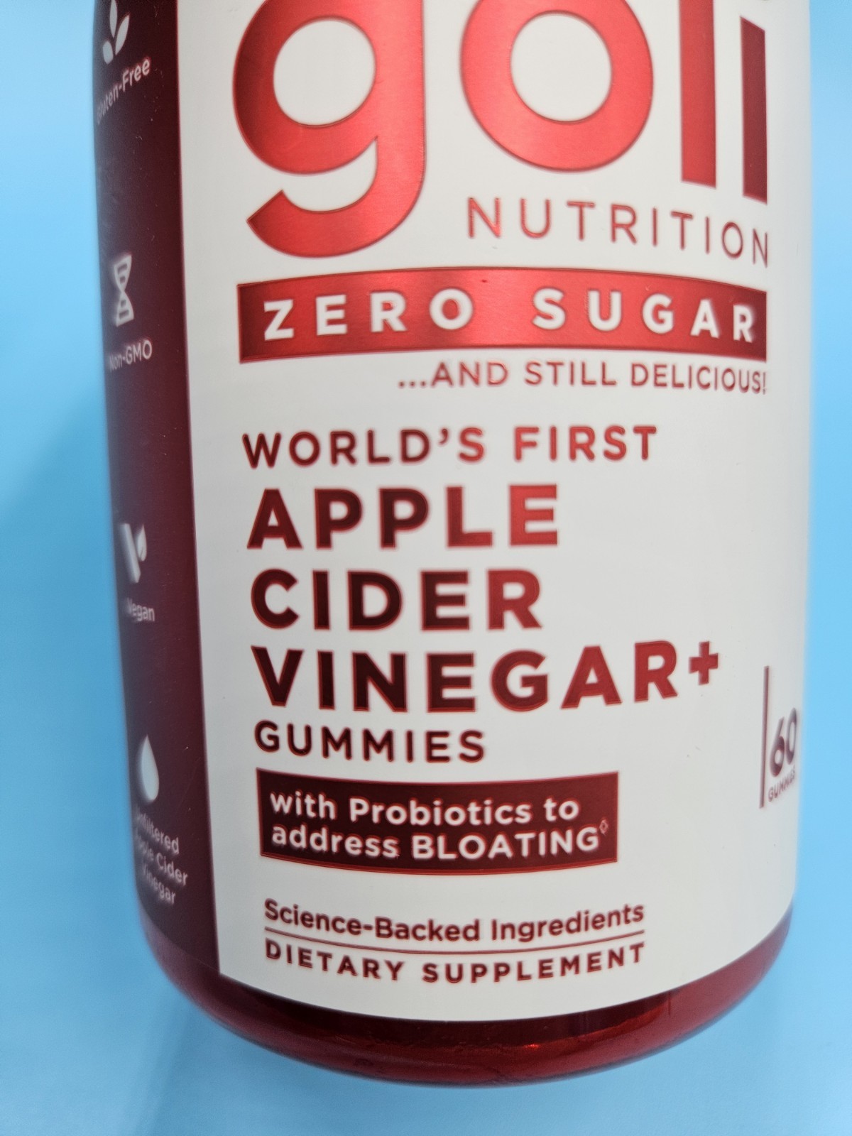 Goli Zero Sugar Apple Cider Vinegar + Gummies – Lot of 3 bottles, Exp: 01/2027