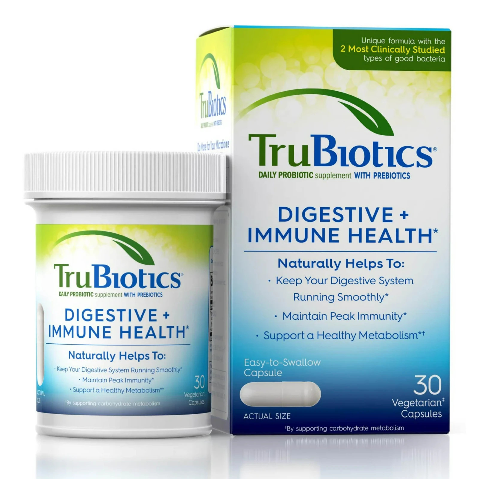 3~TruBiotics DIGESTIVE & IMMUNE HEALTH Daily Probiotic 30ea exp 09/27 NEW/SEALED