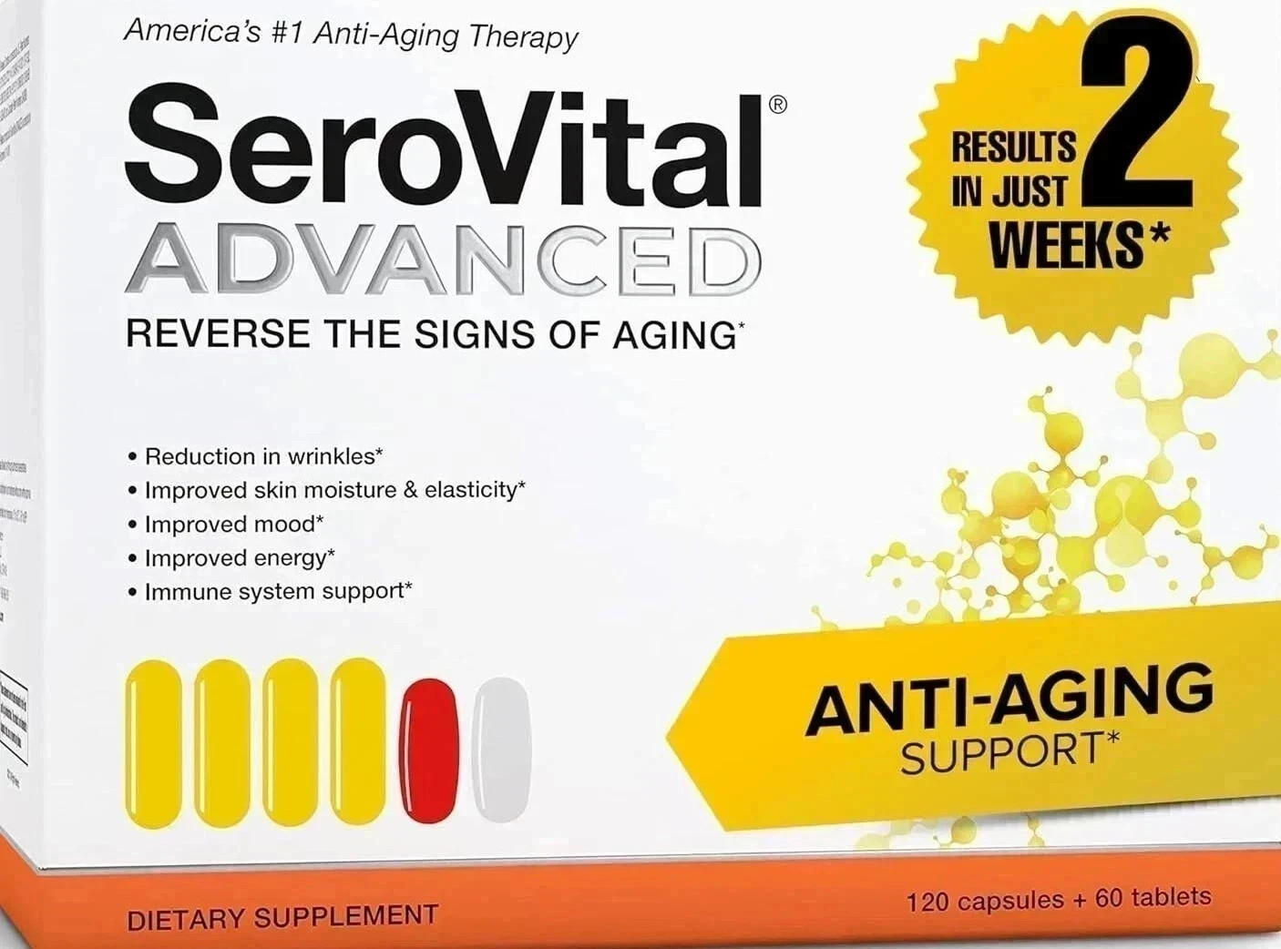 SeroVital Advanced Dietary Supplement 120 Capsules + 60 Tablets