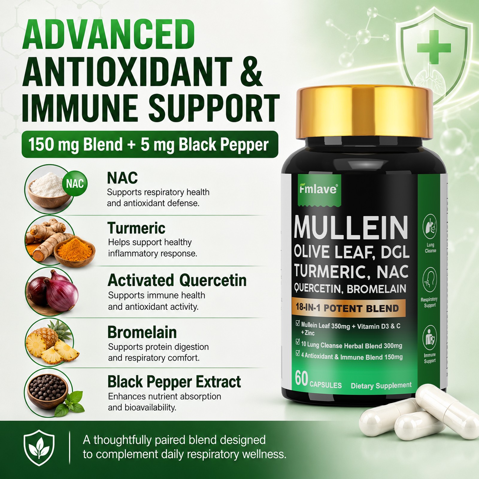 Mullein Lung Cleanse – Herbal Lung Detox & Cleanse for Respiratory Lung Health