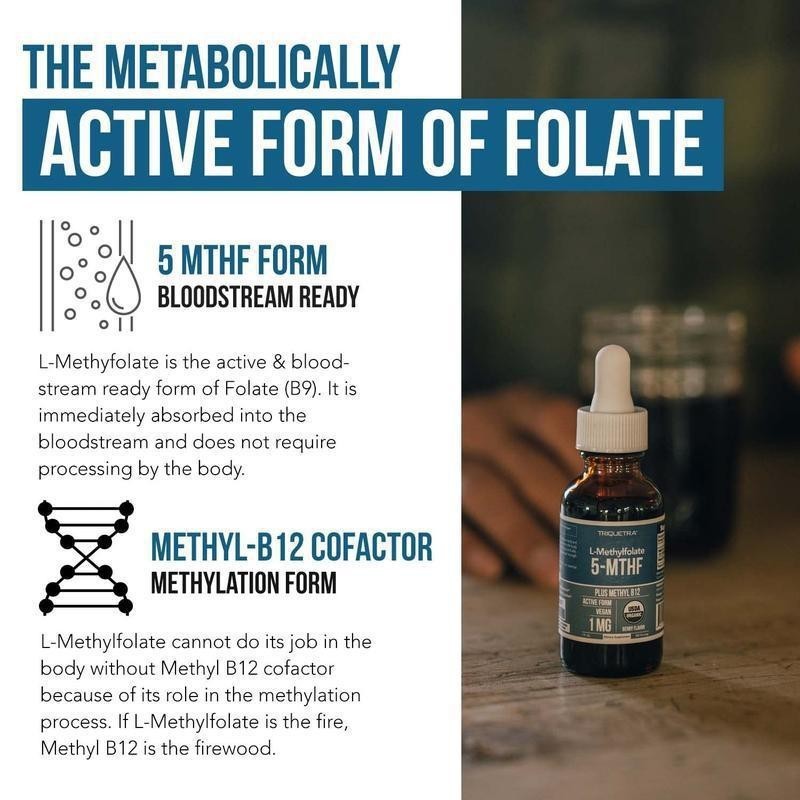Plus Methyl -B12 Vitamin Drops L-Methylfolate (15 Mg)