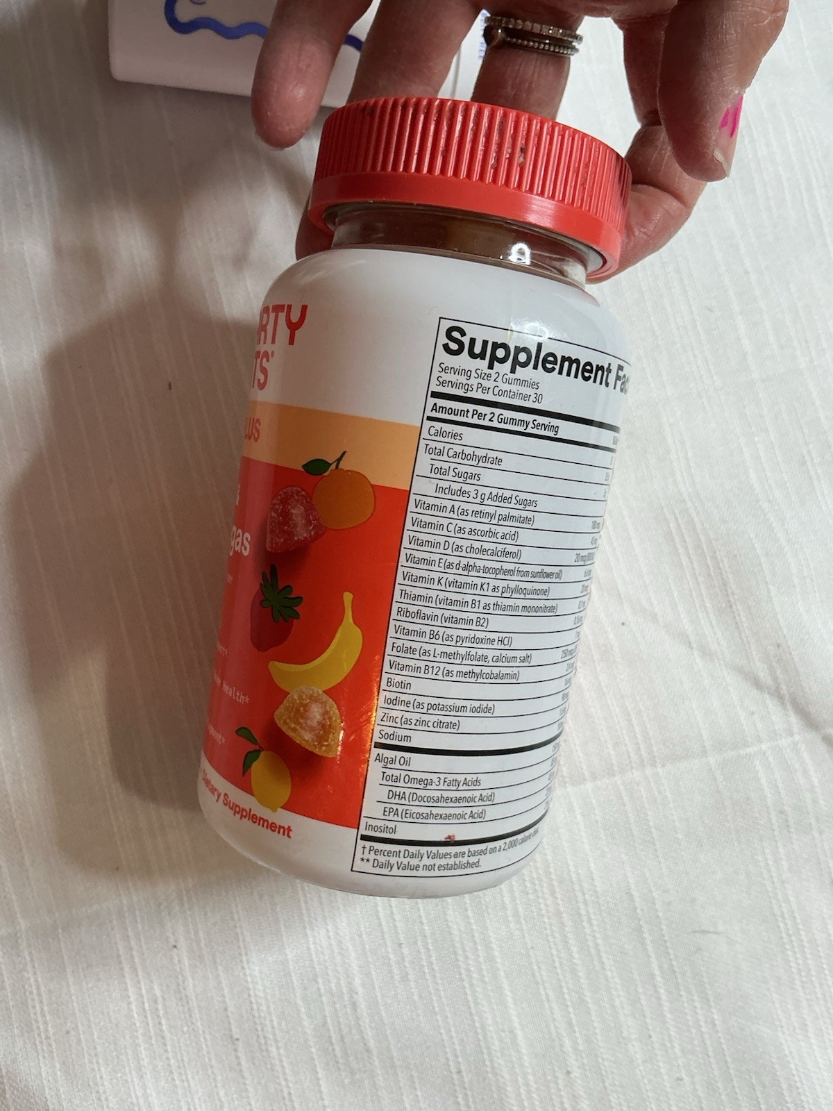 SmartyPants Kids Plus Multvitamin & Omega 3 Gummies Vitamins C Exp 4-27