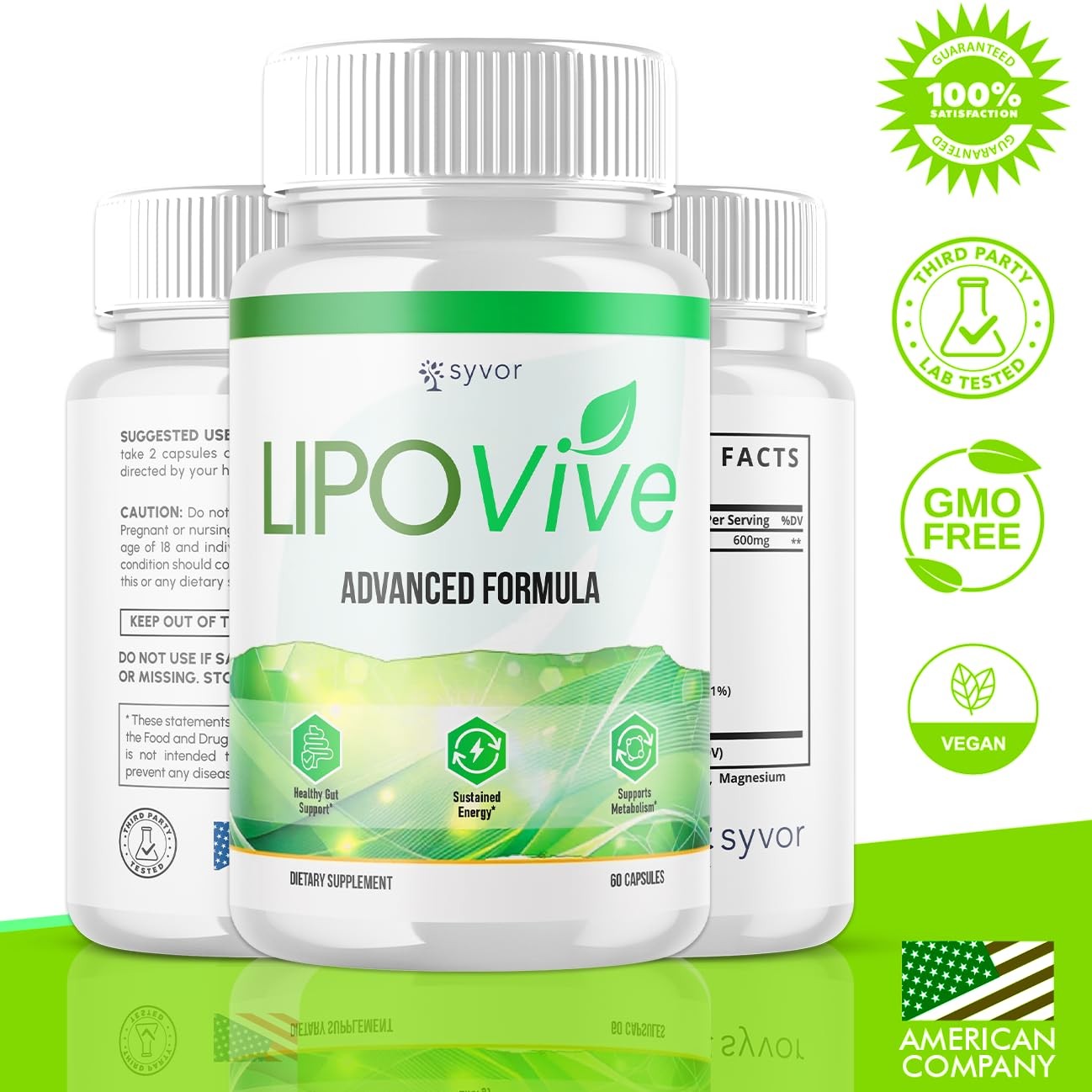 Lipovive Capsules, Official Lipovive Pills with All Natural Ingredients, Adva…