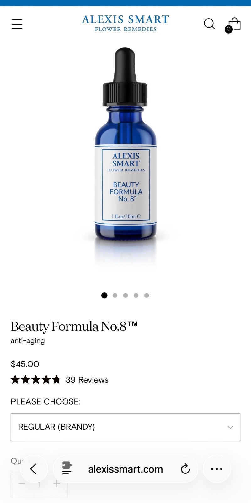 Alexis Smart Beauty Formula No. 8 Unopened New Oral Formula
