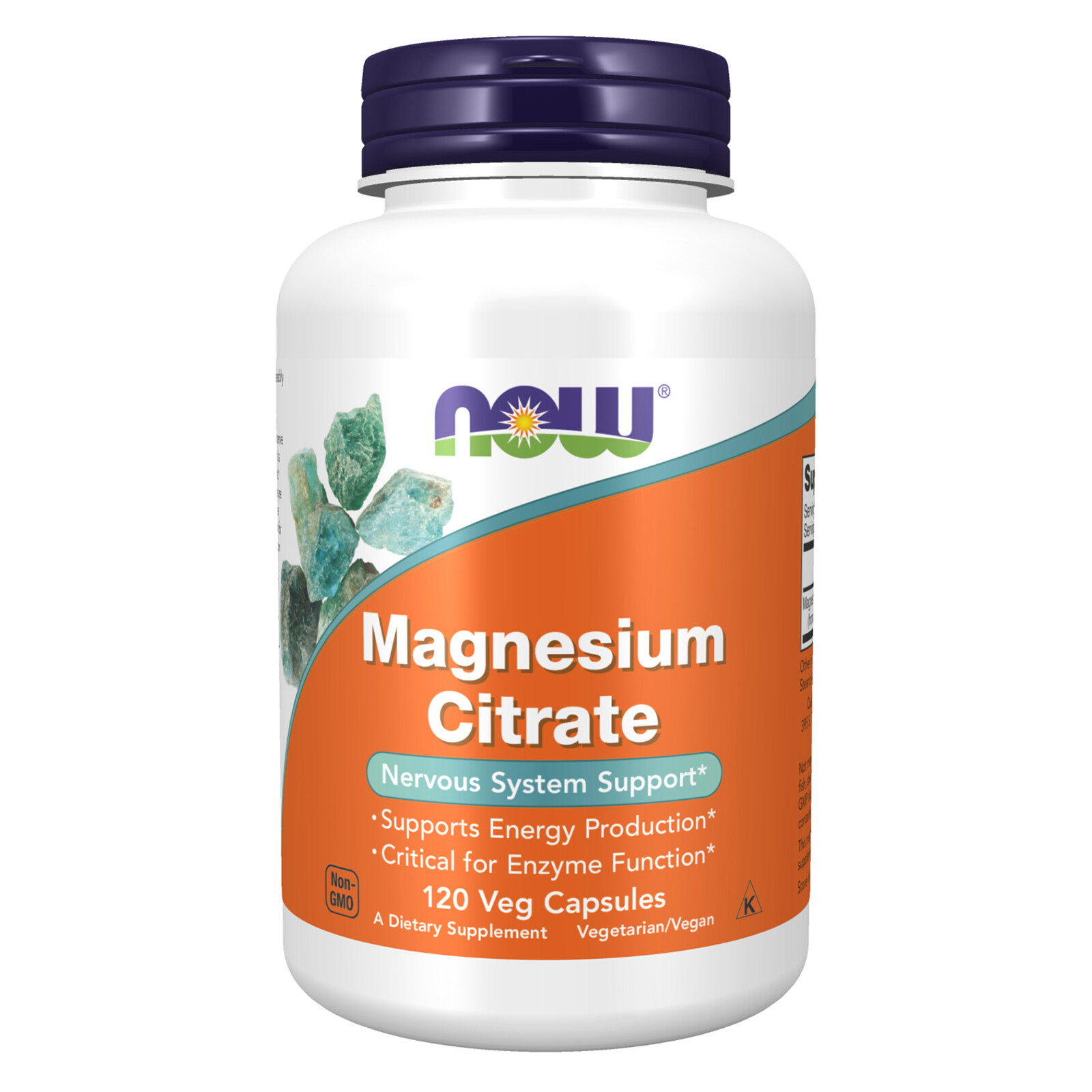 NOW FOODS Magnesium Citrate 120 Veg Capsules