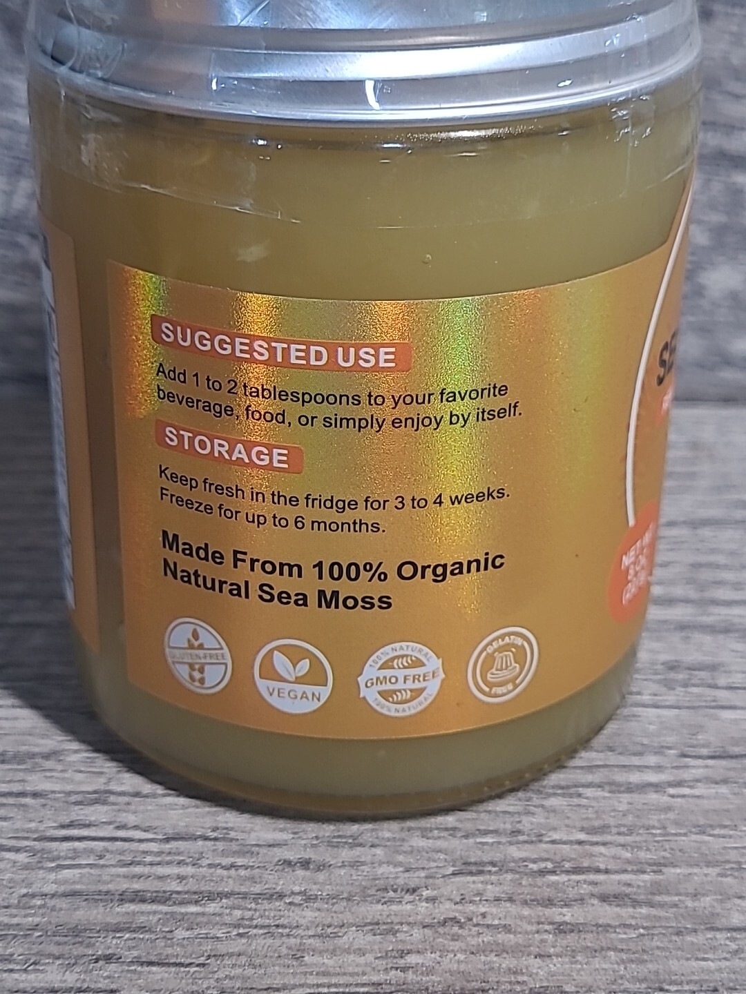 Sumdip Seamoss Gel, Organic, Non GMO Pineapple Immune and Digestive Exp. 10/2025
