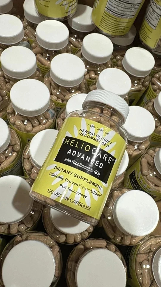 2 Packs Heliocare Advanced Nicotinamide B3 Skin Health 120 Capsules Exp: 07/2027
