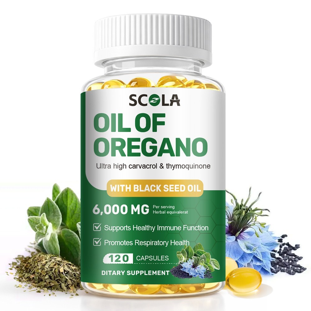 Oregano Oil 6000mg Softgels Capsules Caps Pills Contains Carvacrol Immue Support