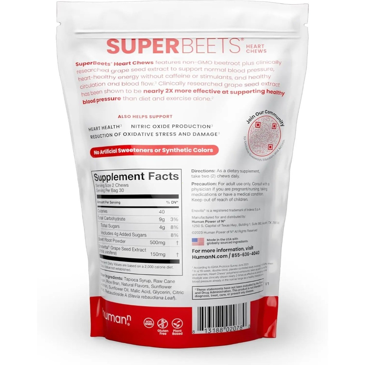 humanN Super Beets, Natural Blood Pressure Support Supplement