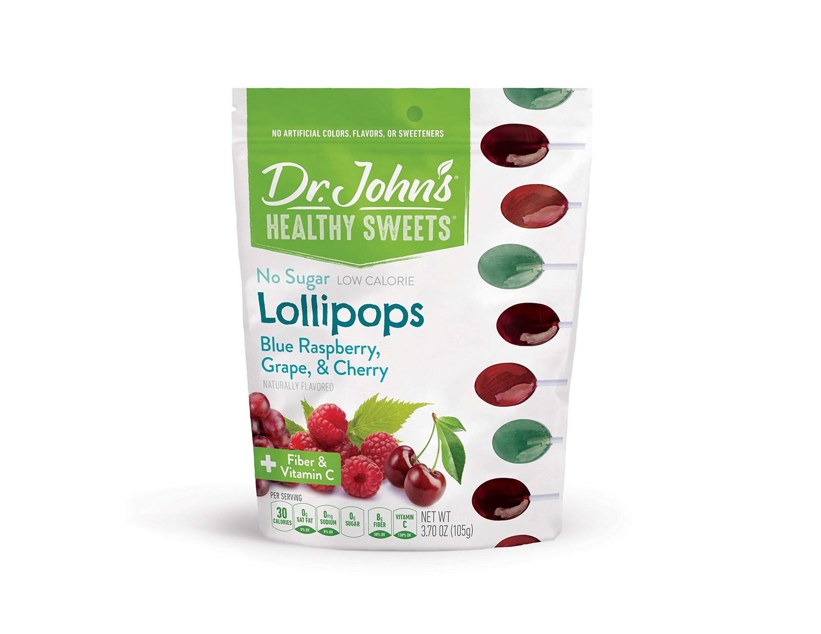 12 Count Sugar Free Blue Lollipops Vegan Keto Gluten Free Dental Friendly Treats