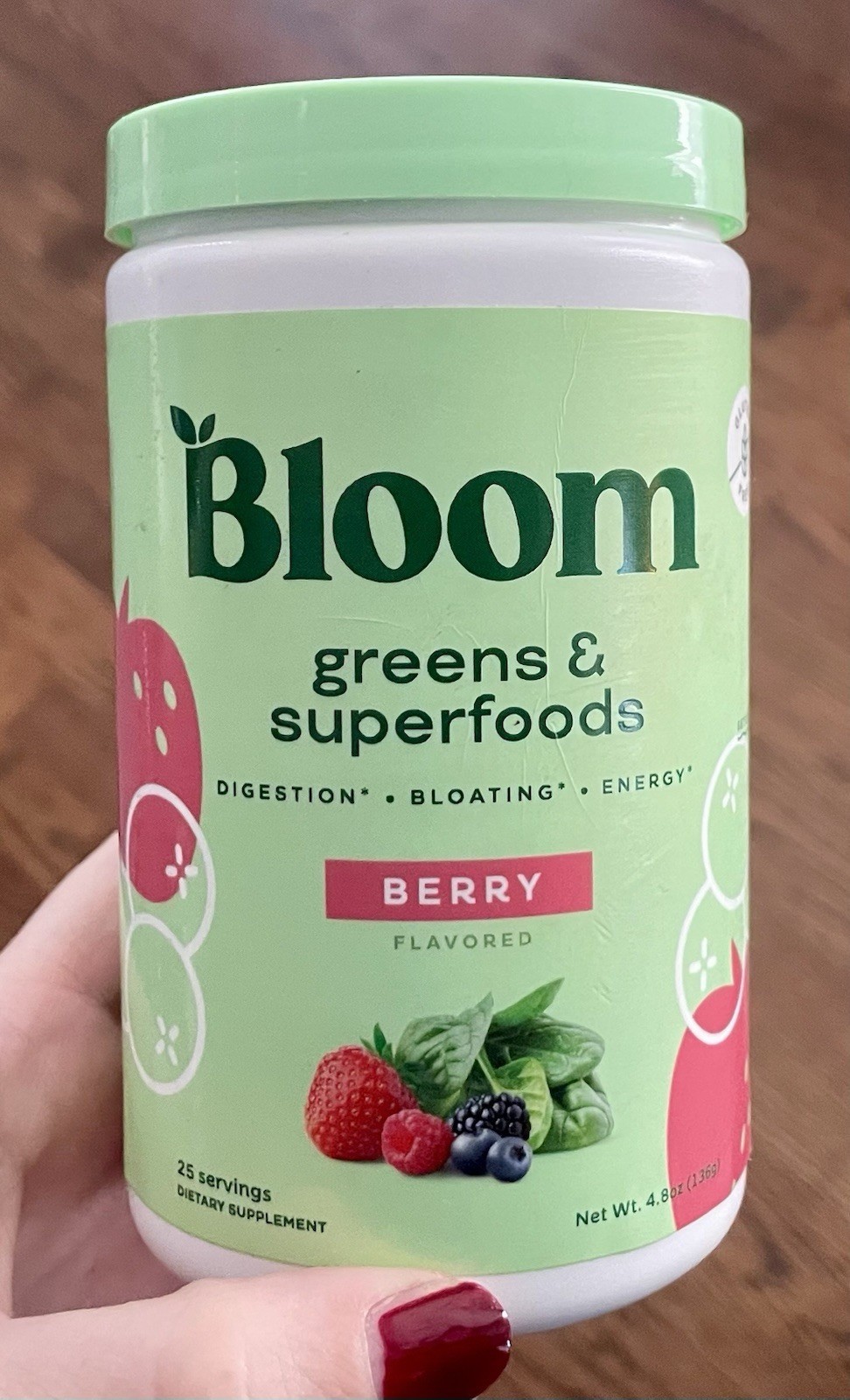 Bloom Greens & Superfoods Berry 25 Servings ex 10/27^