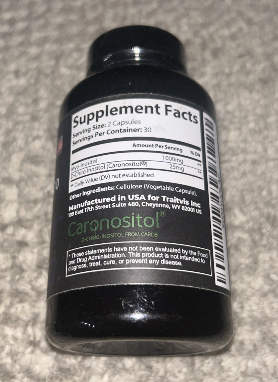 Raw Science ~ Myo & D-Chiro Inositol ~ 60 Caps ~ Sealed ~ Exp.07/2026