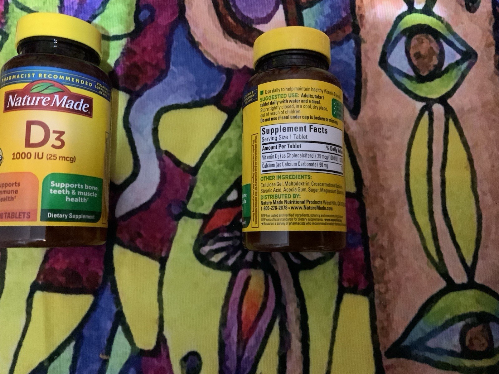 2~Nature Made Vitamin D3 1000 IU (25 mcg), – 200 TOTAL TABLETS. Exp: 02/2029