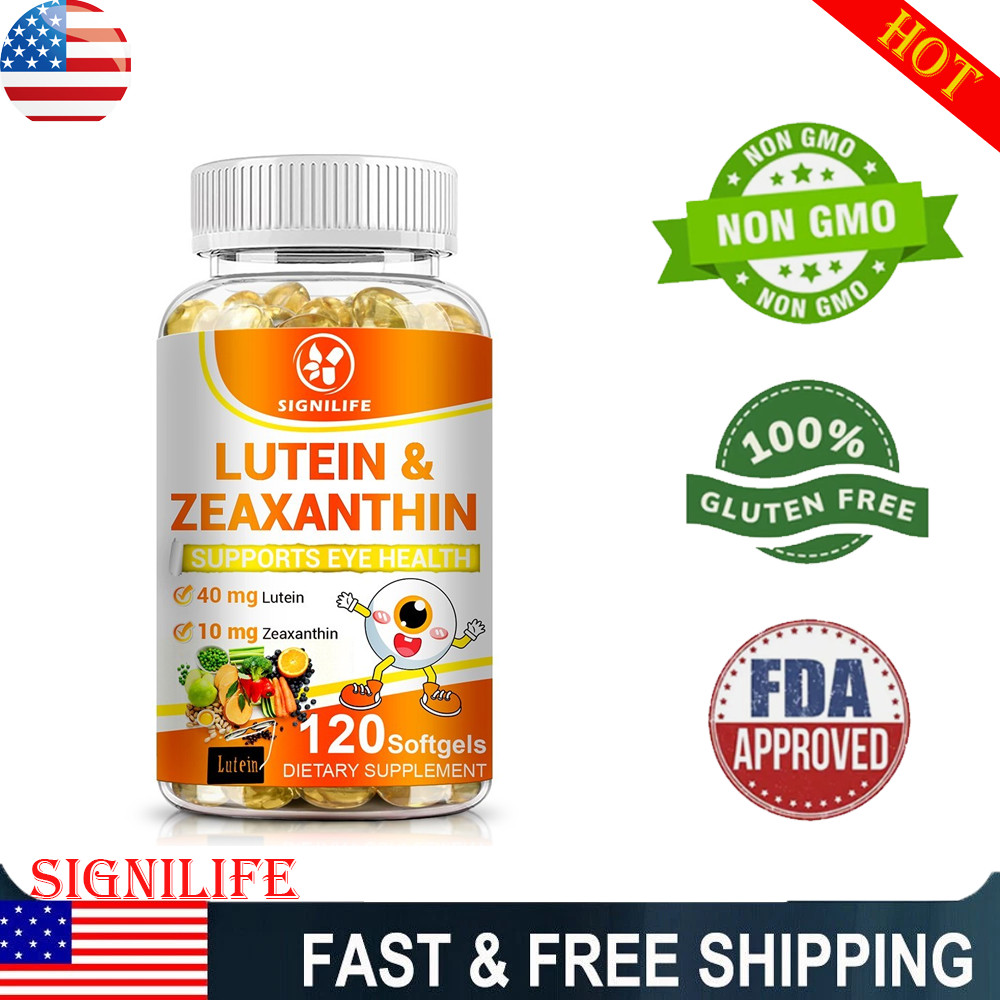 120 Capsules Lutein & Zeaxanthin 50mg Non-GMO Eye Health Support Vitamins