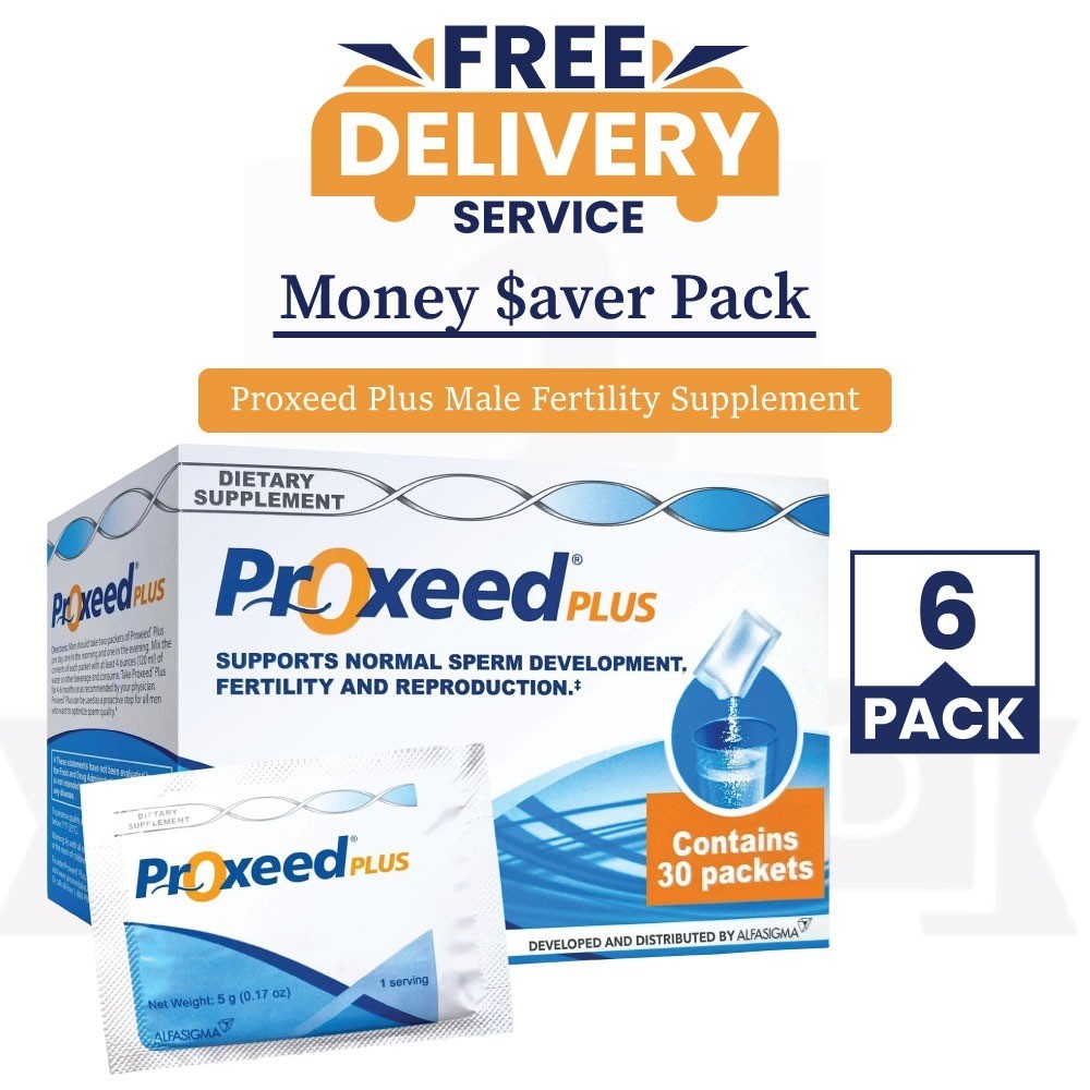 Proxeed Plus Male Fertility & Sperm Support 30 Sachets – PACK OF 6 – EXP 02/2028