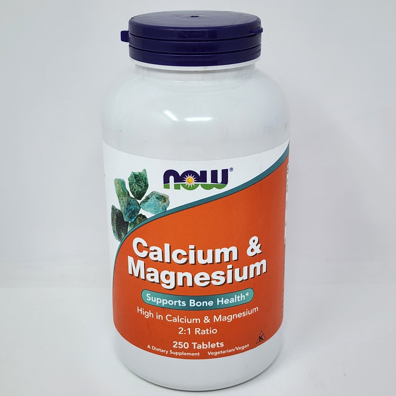 Now Foods Calcium Magnesium 250 Tablets GMP Quality Assured, Kosher, Vegan,