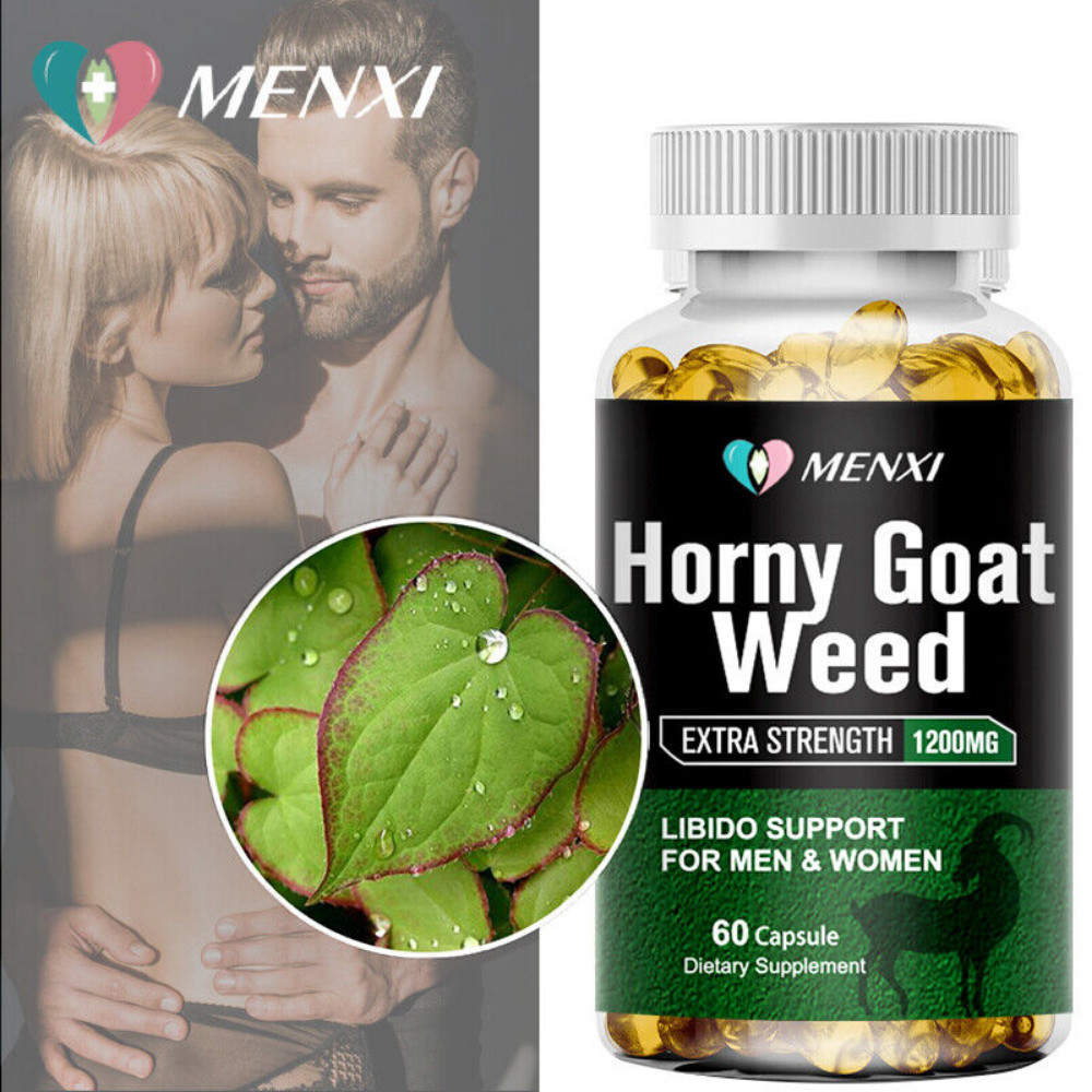 3 Pack Horny Goat Weed Extract with Maca, Saw Palmetto Ginseng, Arginine Support