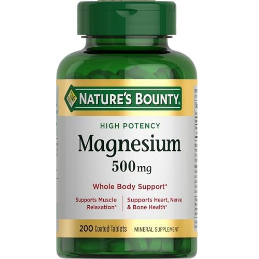 Magnesium, Bone and Muscle Health, Whole Body Support, Tablets,500 Mg,200 Ct-USA