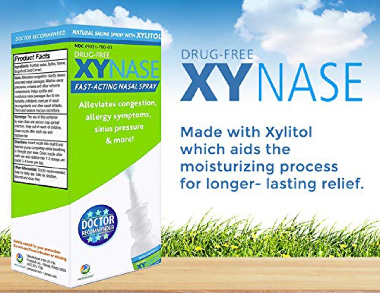 12/28 Xynase® Nasal Spray with Xylitol (0.75 fl oz) – All Natural Saline Gentle