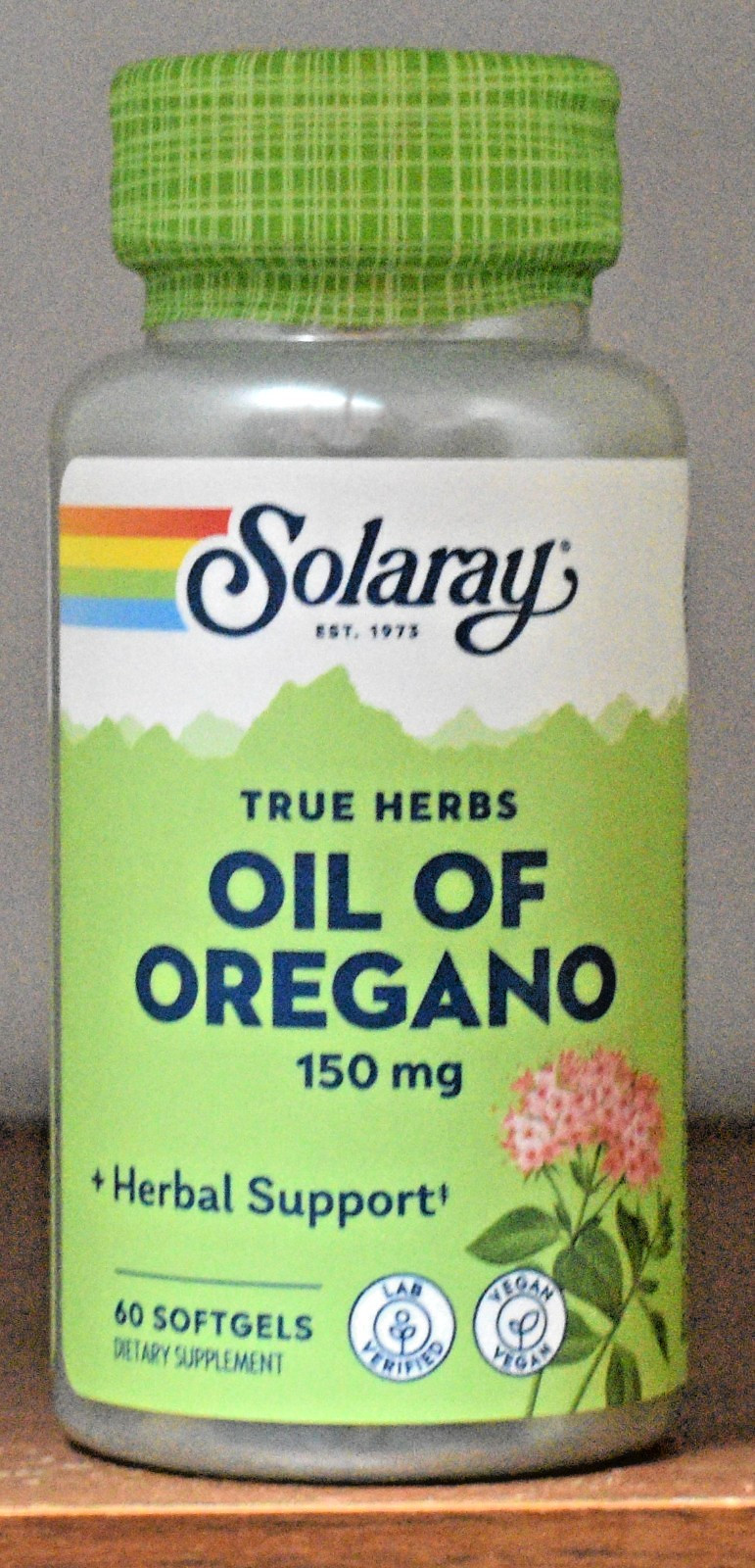Solaray Oil of Oregano 150 mg 60 Softgels True Herbs 150mg 60 Softgel