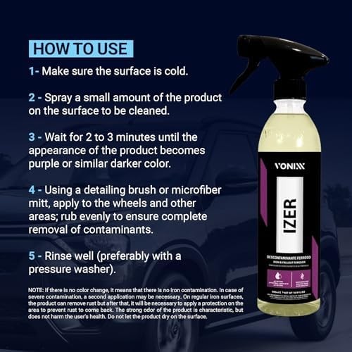 Izer Iron Remover Spray | Ph-Neutral, Non-Acidic Formula | Easy Application | Re