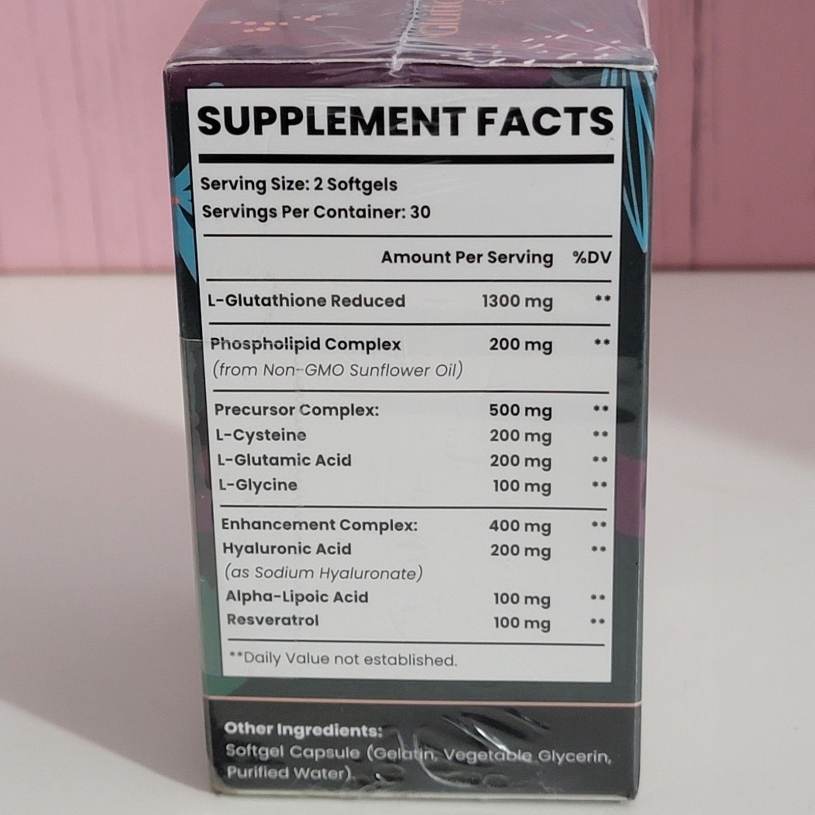 2400MG Liposomal Glutathione Max Absorption Glutathione Supplement 60 gel caps