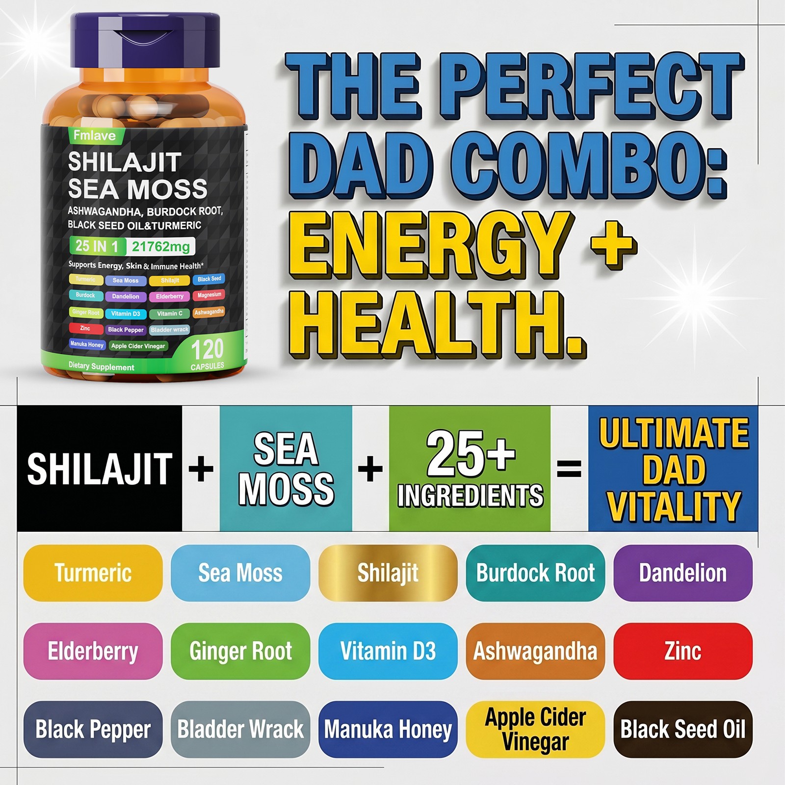Certified Organic Sea Moss Capsules – Irish Sea Moss Bladderwrack Burdock Root