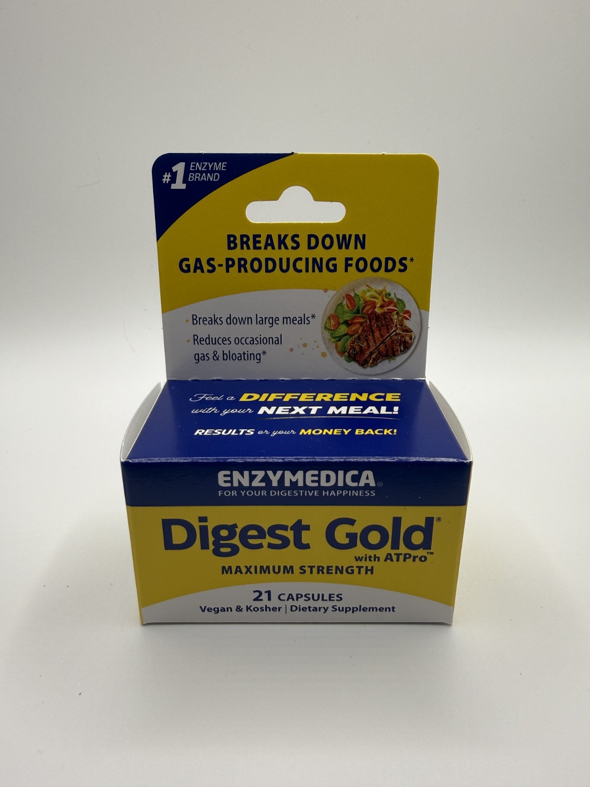 Enzymedica Digest Gold with ATPro 21 Capsules Egg-Free, Casein-Free, Dairy-Free