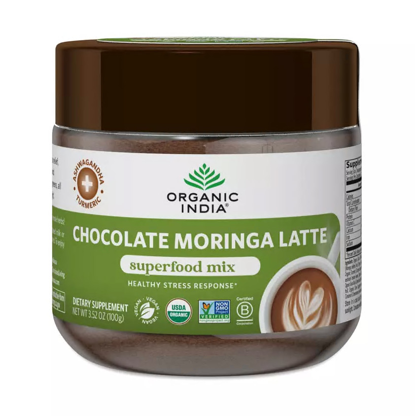 Organic India Superfood Mix, Chocolate Morninga Latte 3.5 oz