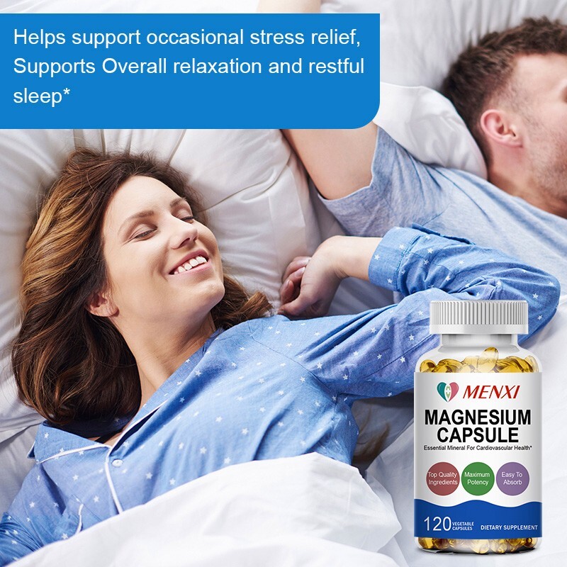 Magnesium Glycinate Capsules 500mg Per Serving-Highest Potency Capsules 60/120PC