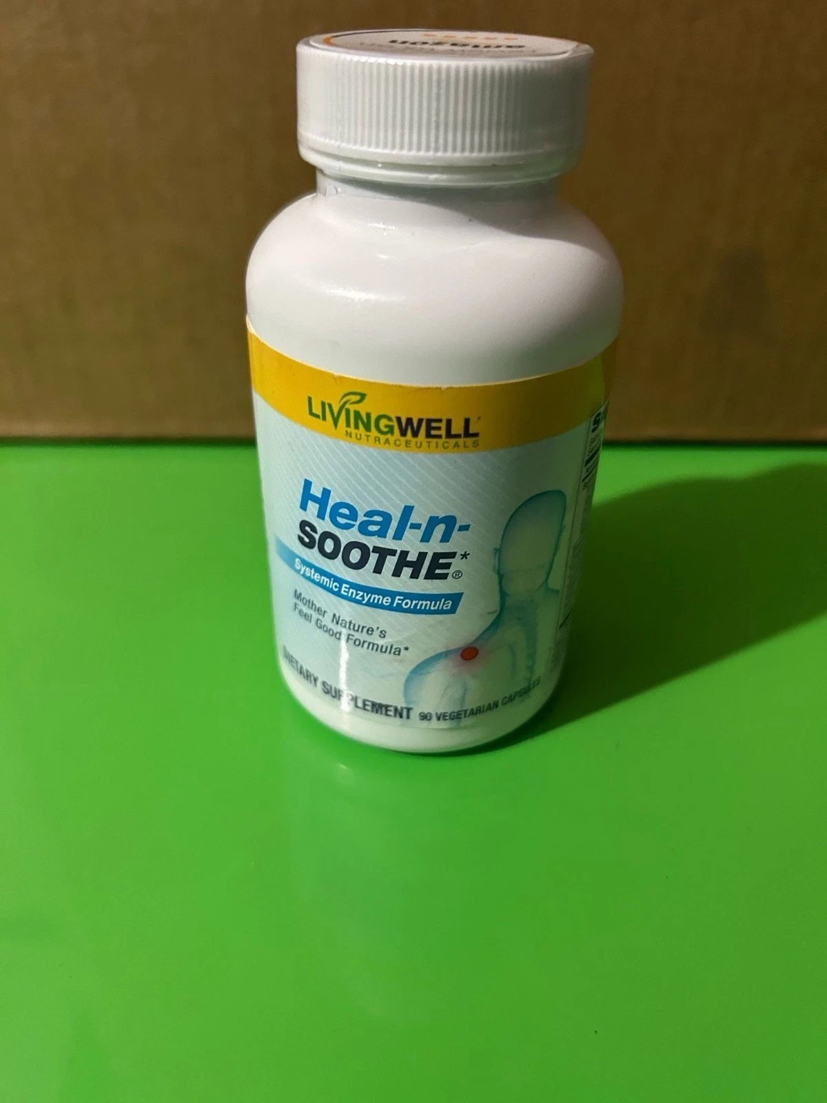 LivingWell Nutraceuticals Heal-n-Soothe Systemic Enzyme Supplement 90 Capsules