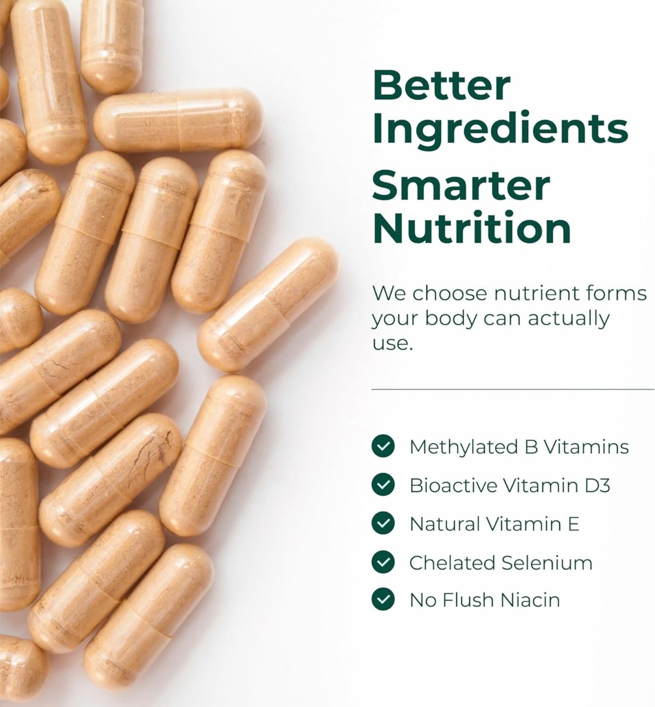 Multivitamin for Men – Methylated Mens Multivitamins & Multiminerals Capsules